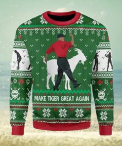 Make Tiger Great Again Ugly Sweater Christmas Party