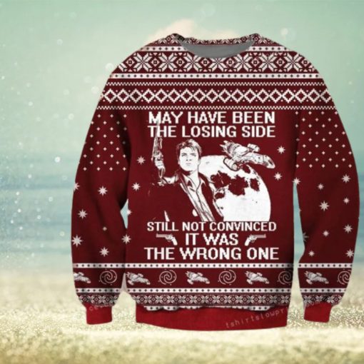 Malcolm Reynolds Firefly May Have Been The Losing Side – Still Not Conv Christmas Ugly Sweater Mens