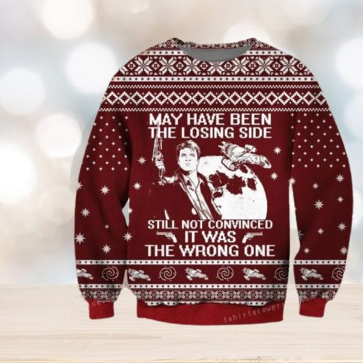 Malcolm Reynolds Firefly May Have Been The Losing Side – Still Not Conv Christmas Ugly Sweater Mens