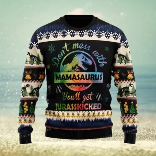 Mamasaurus Christmas Ugly Sweater Party