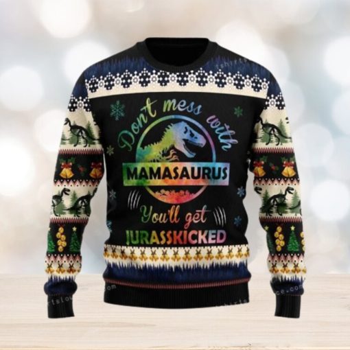 Mamasaurus Christmas Ugly Sweater Party