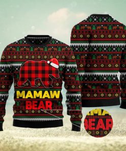 Mamaw Bear Ugly Christmas Sweater Family Noel Gift