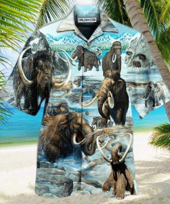 Mammoth Animals Back To Time Mammoth Alive Hawaiian Shirt