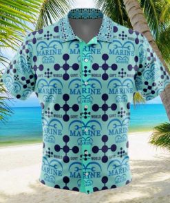 Marine x World Government One Piece Button Up Hawaiian Shirt