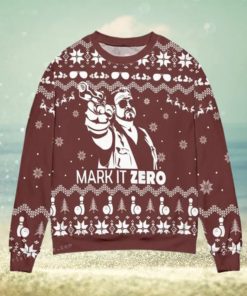 Mark It Zero The Big Lebowski Pine Tree And Snowflake Womens Ugly Sweater