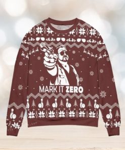 Mark It Zero The Big Lebowski Pine Tree And Snowflake Womens Ugly Sweater