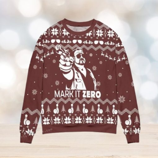 Mark It Zero The Big Lebowski Pine Tree And Snowflake Womens Ugly Sweater