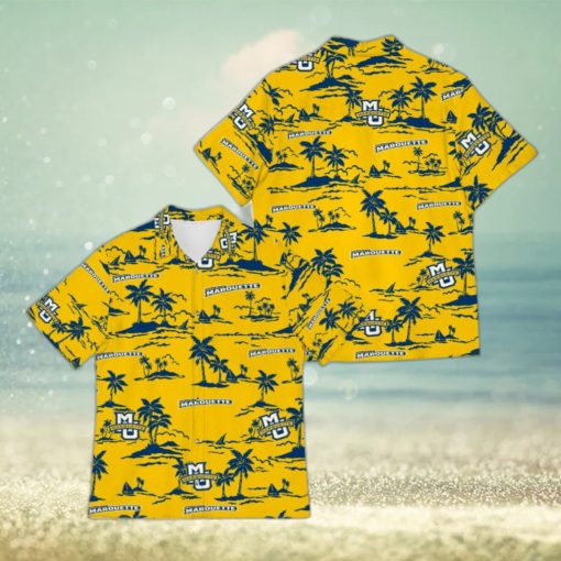 Marquette Golden Eagles Halloween Hawaiian Shirt For Men And Women Gift Beach