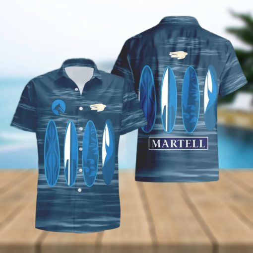 Martell Cognac Surfboard Funny Summer Beach Hawaiian Shirt And Shorts