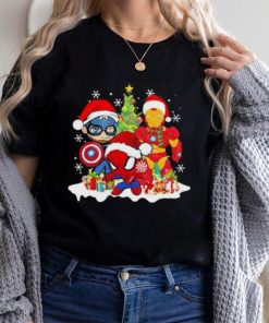 Marvel Christmas Avengers Captain America Ironman Spider Man Christmas  Shirt - Limotees