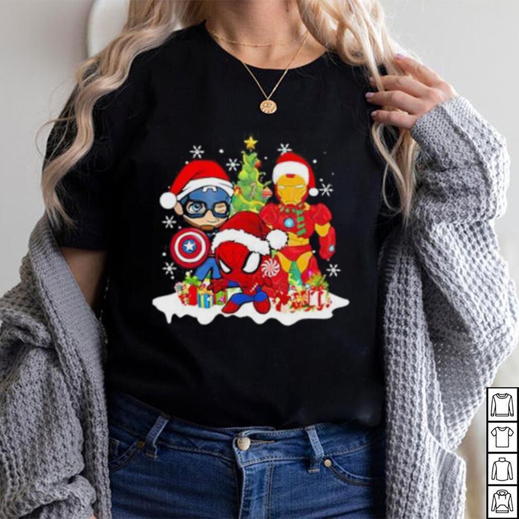 Marvel Christmas Avengers Captain America Ironman Spider Man Christmas Shirt Marvel Christmas Avengers Captain America Ironman Spider Man Christmas Shirt