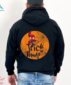 Marvel Spider Man Trick Or Thwip Halloween T Shirt, Spider Man Halloween Moon Tee