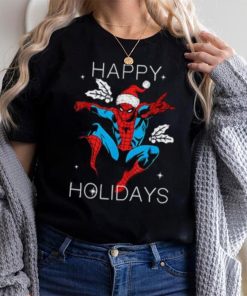Marvel Spider Shirt, Man Happy Holidays Santa Christmas T Shirt