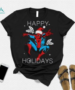 Marvel Spider Shirt, Man Happy Holidays Santa Christmas T Shirt