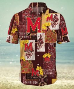 Maryland Terrapins Map US Pattern Hawaiian Shirt Short Sleeve For Men And Women