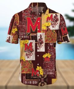 Maryland Terrapins Map US Pattern Hawaiian Shirt Short Sleeve For Men And Women