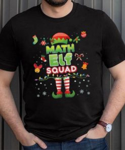 Math Elf Squad Christmas Light Suit Student Teacher Merry Unisex Shirt
