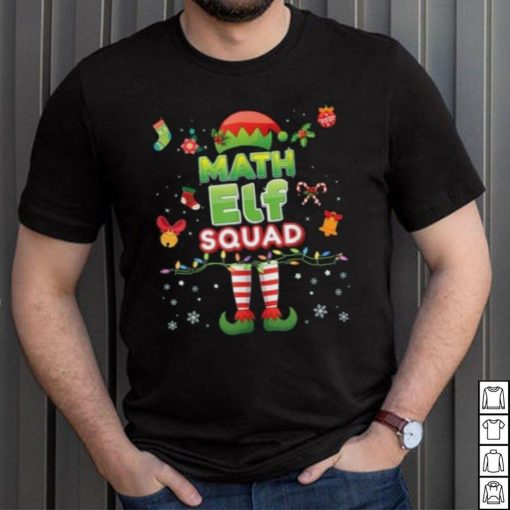 Math Elf Squad Christmas Light Suit Student Teacher Merry Unisex Shirt