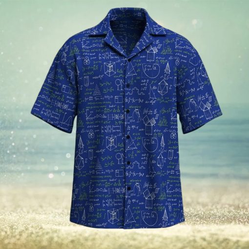 Math Geometry Cube Formula Hawaiian Shirt