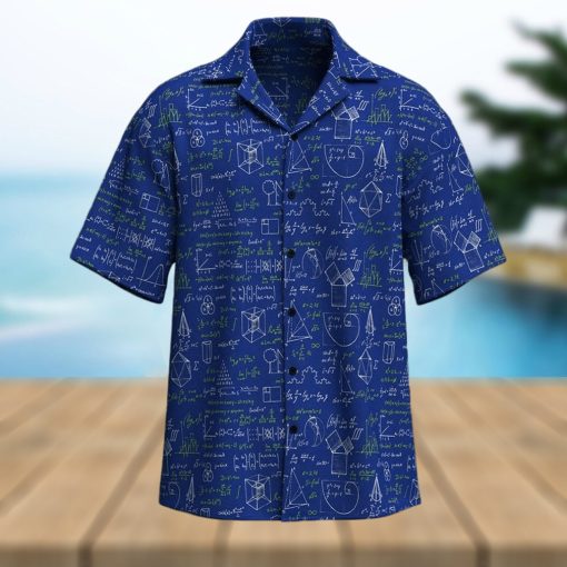 Math Geometry Cube Formula Hawaiian Shirt