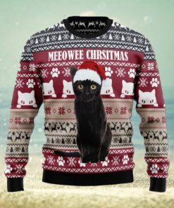 Meeowee Christmas Cat Symbol Pattern Christmas 3D Sweater