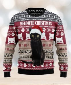 Meeowee Christmas Cat Symbol Pattern Christmas 3D Sweater