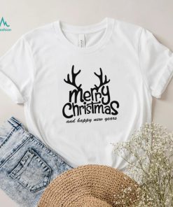 Men Women Gift T Shirt, Merry Christmas And Happy New Year