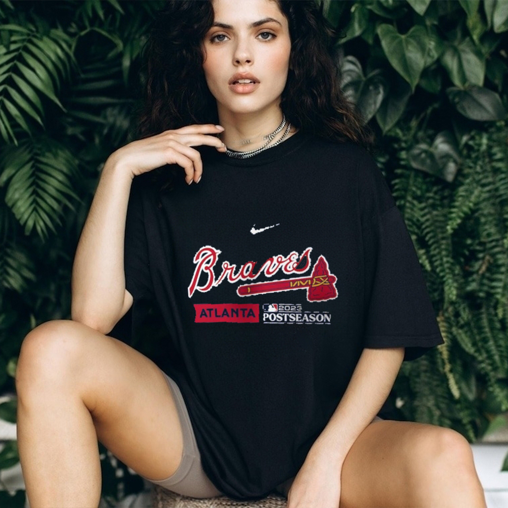 Nike Atlanta Braves 2023 Postseason Authentic Collection Dugout Shirt