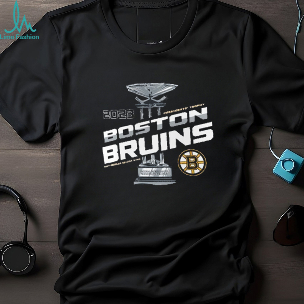 Boston Bruins Fanatics Branded 2023 Presidents' Trophy Shirt
