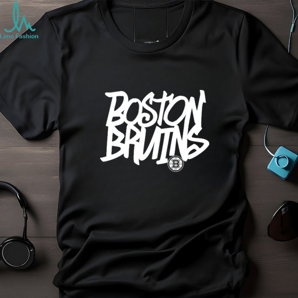 Men's Boston Bruins Levelwear Black Richmond Graffiti T Shirt