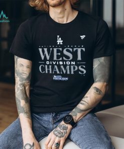 Official La Dodgers Nl West Champs 2023 Postseason Locker Room Royal T-shirt