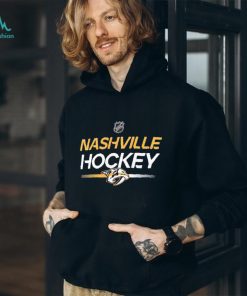 Men's Nashville Predators Fanatics Branded Navy Authentic Pro Primary Replen Long Sleeve T Shirt