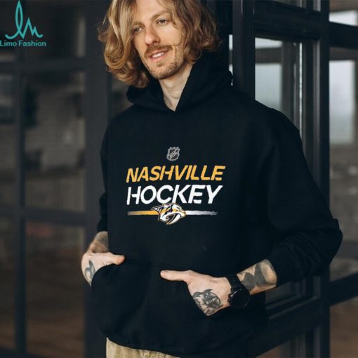 Men’s Nashville Predators Fanatics Branded Navy Authentic Pro Primary Replen Long Sleeve T Shirt