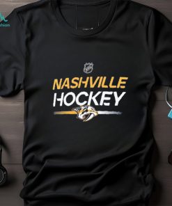 Men's Nashville Predators Fanatics Branded Navy Authentic Pro Primary Replen Long Sleeve T Shirt