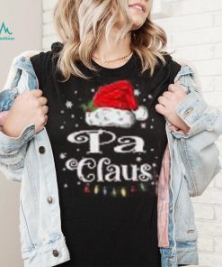 Mens Pa Claus Christmas Family Matching Pajama Xmas Light Shirt