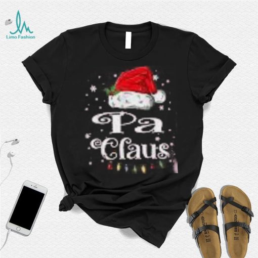 Mens Pa Claus Christmas Family Matching Pajama Xmas Light Shirt