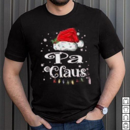 Mens Pa Claus Christmas Family Matching Pajama Xmas Light Shirt