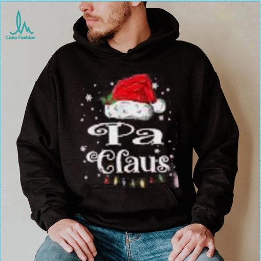 Mens Pa Claus Christmas Family Matching Pajama Xmas Light Shirt