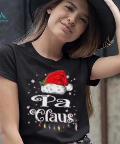 Mens Pa Claus Christmas Family Matching Pajama Xmas Light Shirt