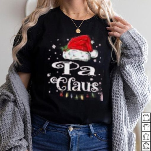 Mens Pa Claus Christmas Family Matching Pajama Xmas Light Shirt