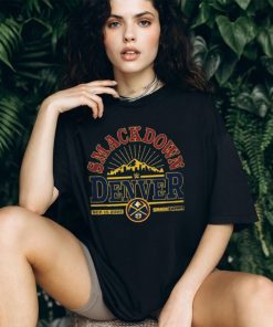 Men's Sportiqe Black SmackDown x Denver Nuggets Tri Blend T Shirt