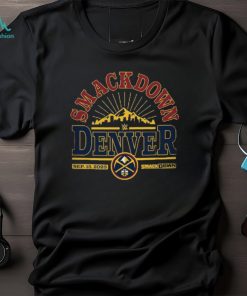 Men's Sportiqe Black SmackDown x Denver Nuggets Tri Blend T Shirt