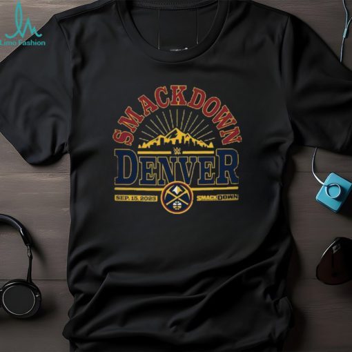 Men’s Sportiqe Black SmackDown x Denver Nuggets Tri Blend T Shirt