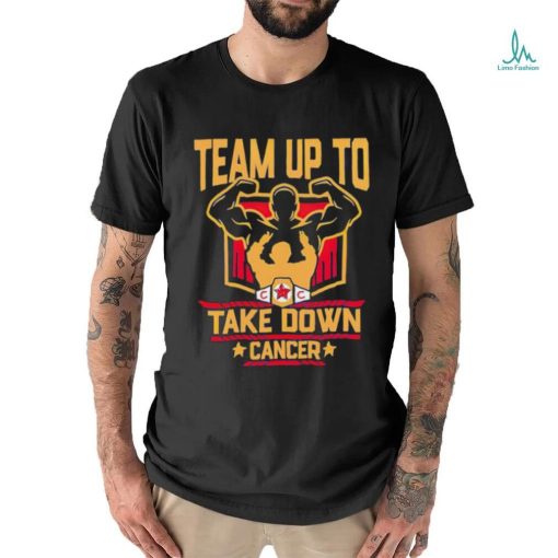 Men’s WWE Connor’s Cure team up to take down cancer shirt
