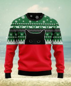 Meow Meow Black Cat Ugly Christmas Sweater Gift Men Women