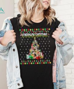 Meowy Catmas Cat Christmas Tree Xmas Cats Ornament Decor Shirt