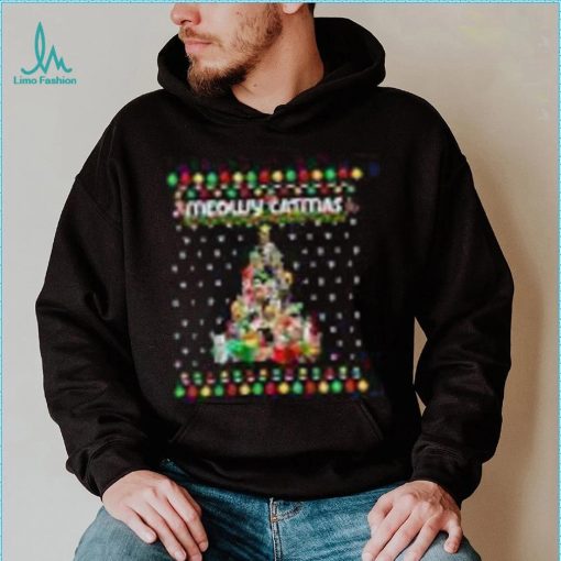 Meowy Catmas Cat Christmas Tree Xmas Cats Ornament Decor Shirt