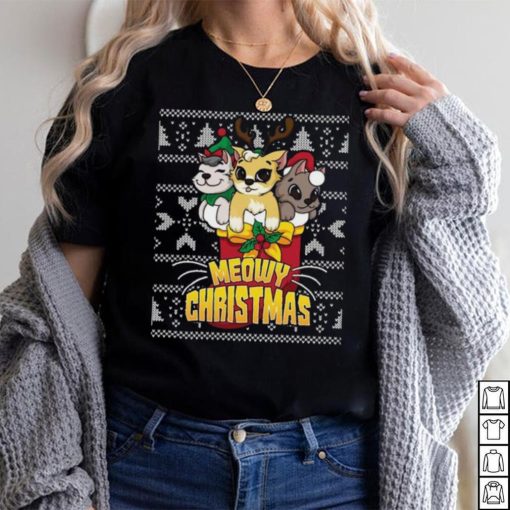 Meowy Catmas Holiday Merry Christmas Ugly Shirt