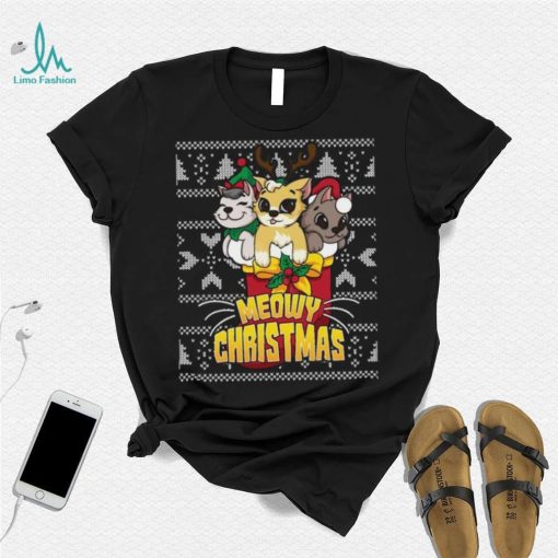 Meowy Catmas Holiday Merry Christmas Ugly Shirt