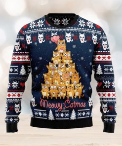 Meowy Catmas Ugly Christmas Sweater Xmas Gift 3D Christmas Sweater